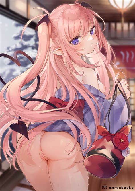 Rule Anus Ass Bangs Blurry Blurry Background Breasts Cleft Of Venus Clothes Lift Demon Girl