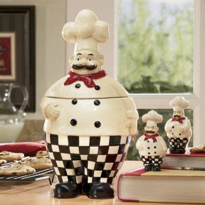 5 out of 5 stars (286) 286 reviews. Bon Appetit Chef 3-Piece Cookie Jar and Salt and Pepper Set | Salt and pepper set, Chef kitchen ...