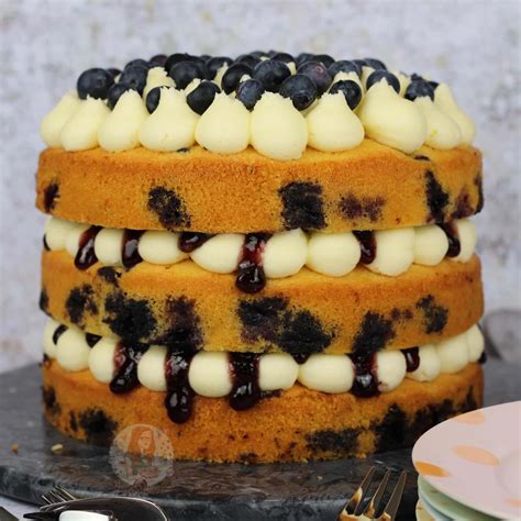 Lemon And Blueberry Cake Janes Patisserie