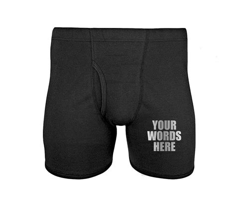 Personalized Mens Underwear Custom Funny T For Him Boyfriend Husband