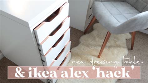Ikea Alex Drawers Hack New Dressing Table Setup Youtube