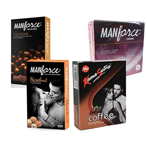 Buy Kamasutra Manforce Flavour Condom Bubelgum Ultra Fill Coffee