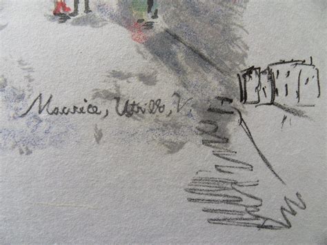 Maurice Utrillo Le Cabaret Du Lapin Agile Lithographie Originale