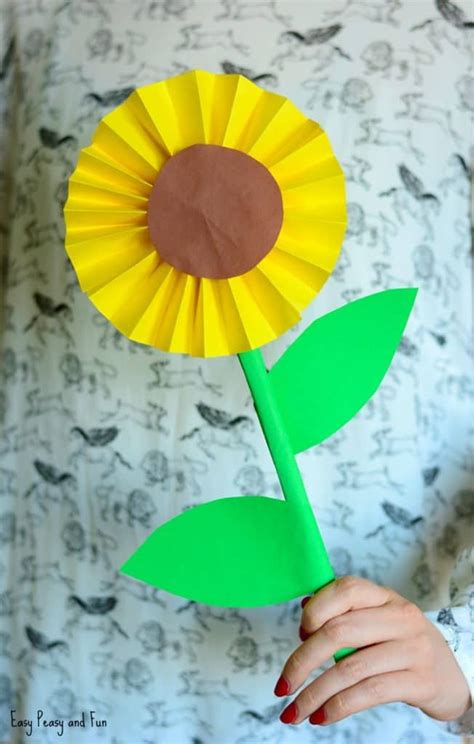 Sunflower Paper Craft Idea Sunflower Paper Craft Sunflower Crafts