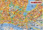 Hamburg Karte von Bundesländer | Landkarte Deutschland Regionen Politische
