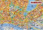 Hamburg Karte von Bundesländer | Landkarte Deutschland Regionen Politische