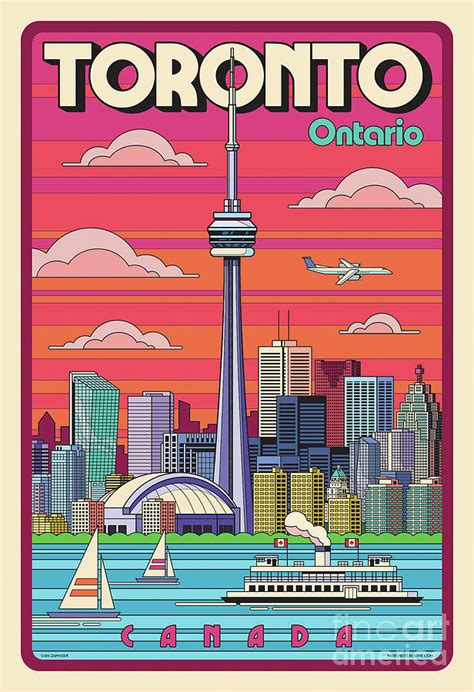 Toronto Pop Art Poster Digital Art By Jim Zahniser Fine Art America