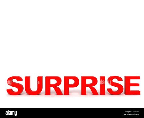 Front View Of Surprise Word Stock Photo Alamy