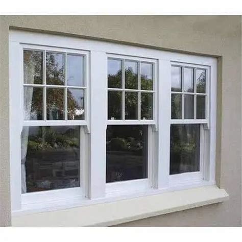 White Wooden Vertical Sliding Upvc Windows At Rs 650sq Ft In Noida