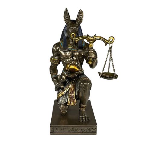 Anubis Holding Scales Egyptian Statue — Allsculptures