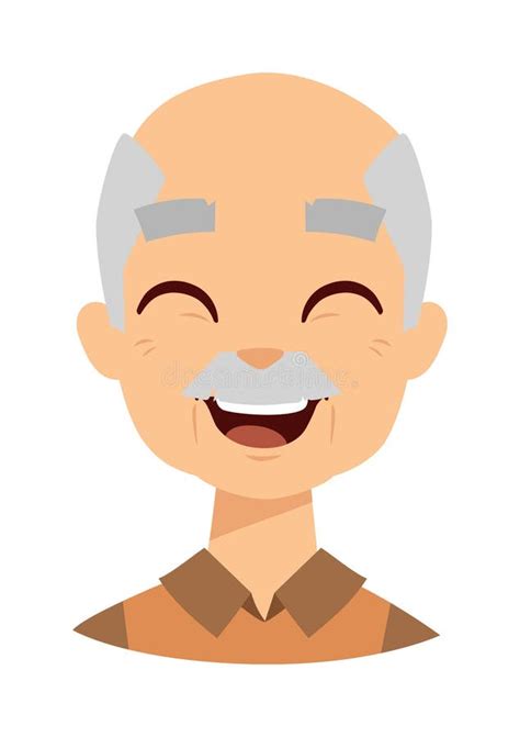 Happy Grandpa Vector Illustration Stock Vector Illustration Of Aged Outdoor 71830146