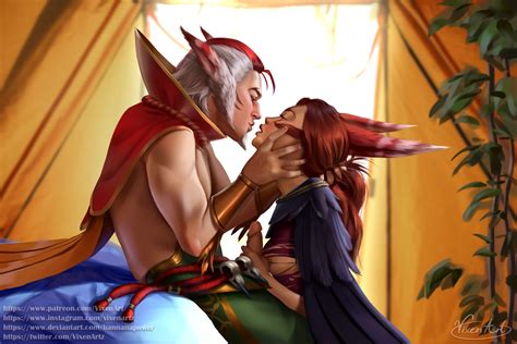 Rakan And Xayah By Vixenart Hentai Foundry