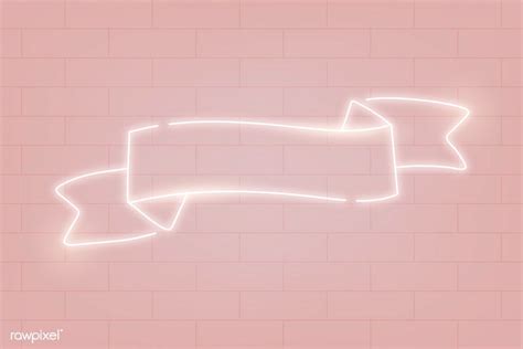Download Premium Vector Of Neon Banner On A Pink Background Vector