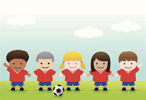 Kids Soccer Team Illustrations Royalty Free Vector Graphics And Clip Art