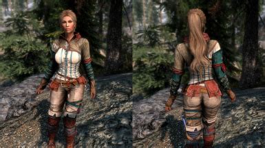 Triss Armor Retextured SE CBBE 3BBB Bodyslide UNP Physics At Skyrim