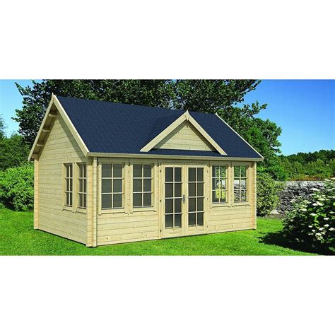 Building a shed on a slope is more difficult and requires either a special foundation or for you to level the ground yourself. Allwood Claudia 17 ft. x 12.5 ft. x 11.91 ft. Kit Cabin Garden House-CAB-CLAUDIA-HD - The Home ...