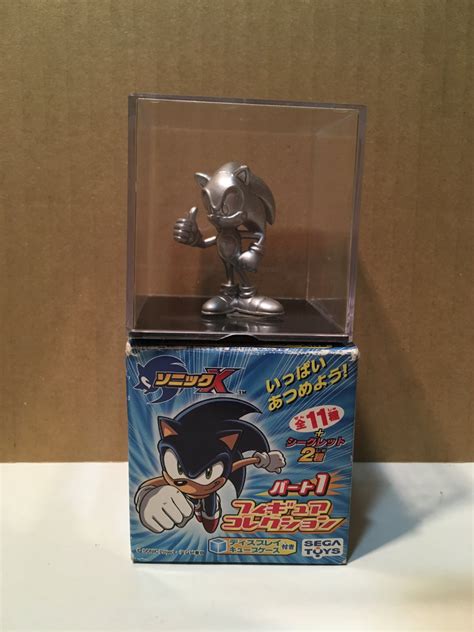 2003 Silver Sonic X Gashapon Mini Figure Sega Toys Blind Box Mystery