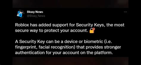 Roblox Upgraded Security Now Security Keys Are Available General