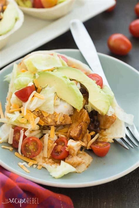 BBQ Chicken Taco Bowls VIDEO Slow Cooker Instant Pot