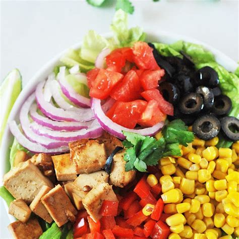 Tempeh is an amazing tofu replacement with more protein and easier prep! Garlic Tofu Salad with Lime Dressing Recipe Salads with extra firm tofu, tamari soy sauce ...