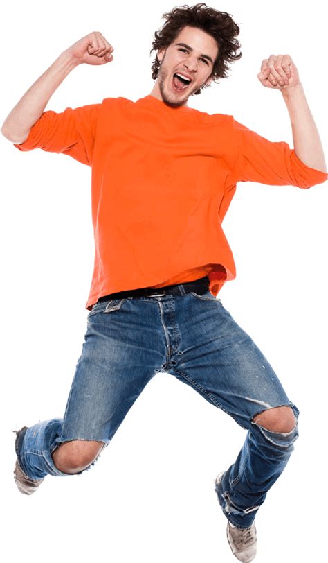 Happy Man Jumping Png 850x1000 Png Download