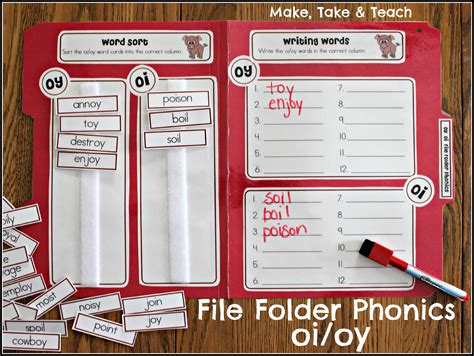 File Folder Phonics Make Take And Teach