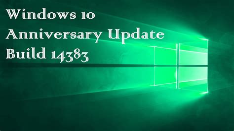Windows 10 Anniversary Update Build 10014383 Tenwindows
