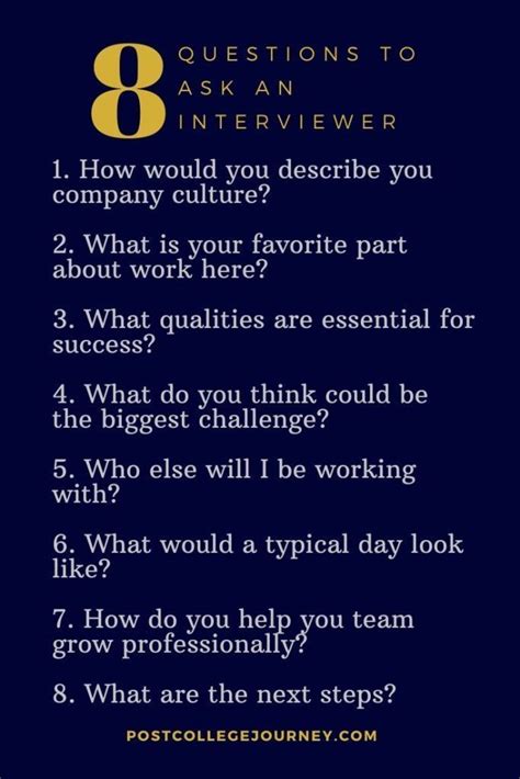 Job Interview Questions To Ask