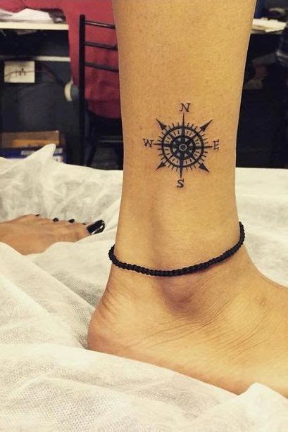 Cute And Small Compass Tattoo For Women