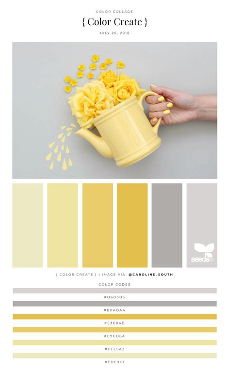 Yellow And Gray Color Palette Yellow Color Schemes Colour Palettes