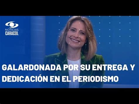 María Lucía Fernández presentadora de Noticias Caracol recibió
