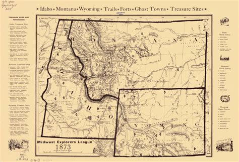 Map Of Idaho Montana And Wyoming
