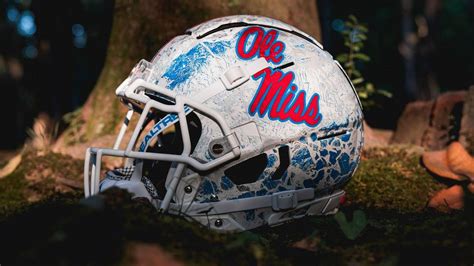 Ole Miss Rebels Football Special Helmets For Kentucky Game Lexington