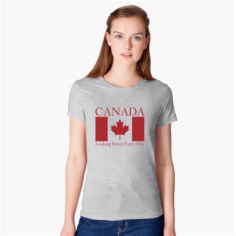 Canadian Flag Red And White Maple Leaf Women S T Shirt Customon