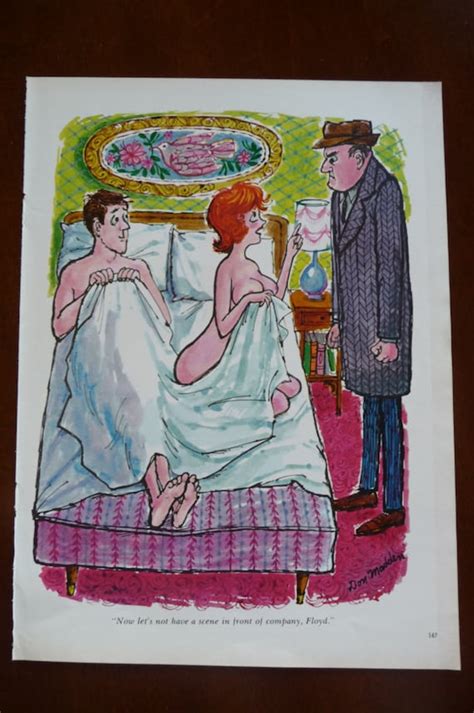 Items Similar To Vintage Cartoon Print By Don Madden Sexy Funny