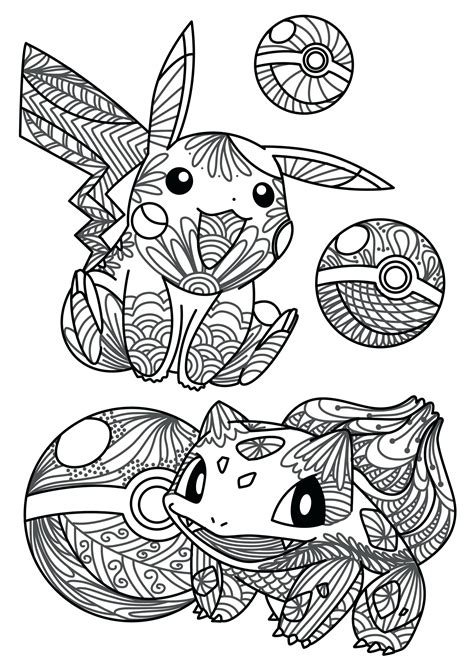 Pokemon Printables Coloring Pages