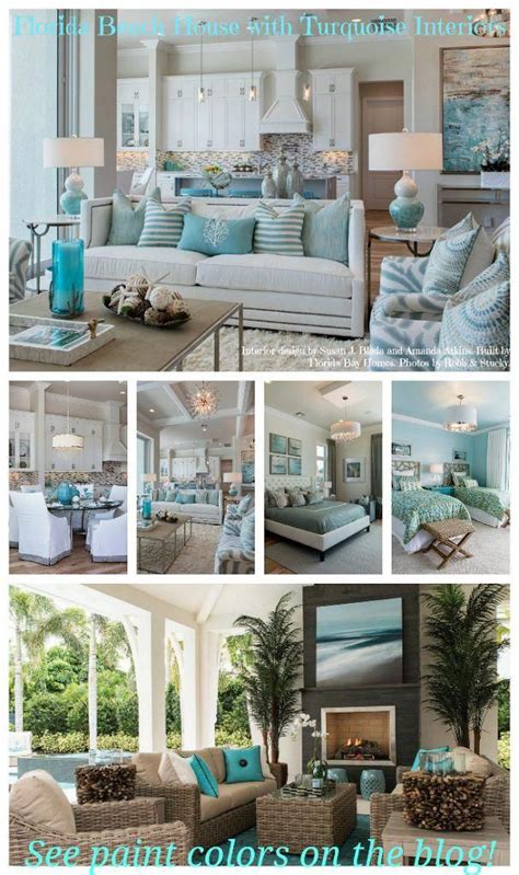 Florida Beach House With Turquoise Interiors Beachhouseinteriors