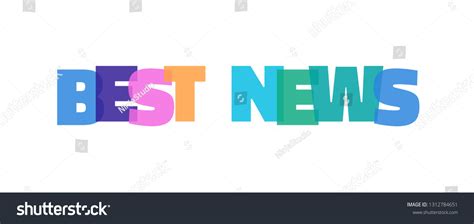 Best News Word Concept Best News Stock Vector Royalty Free 1312784651