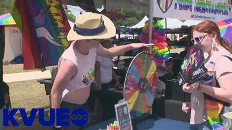 austin pride festival takes over fiesta gardens ahead of parade kvue youtube