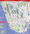 Manhattan turismo mapa - Lower Manhattan mapa turístico (Nova York, EUA)