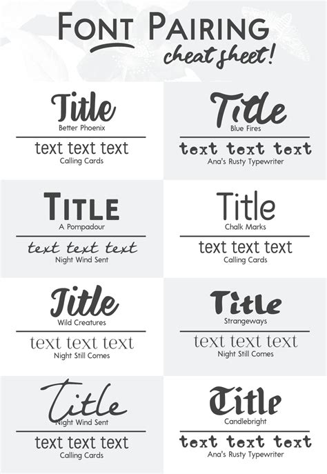 15 Font Pairings And How To Use Them In Your Designs