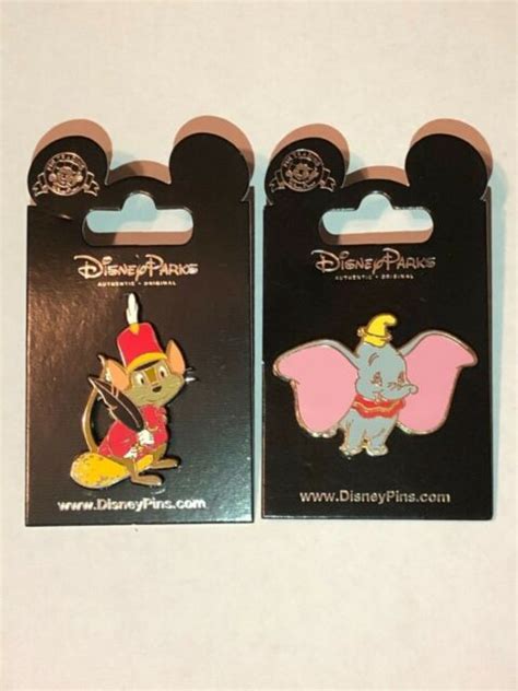 Disney Dumbo Dressed As Clown And Timothy Mouse Circus Conductor 2 Pin