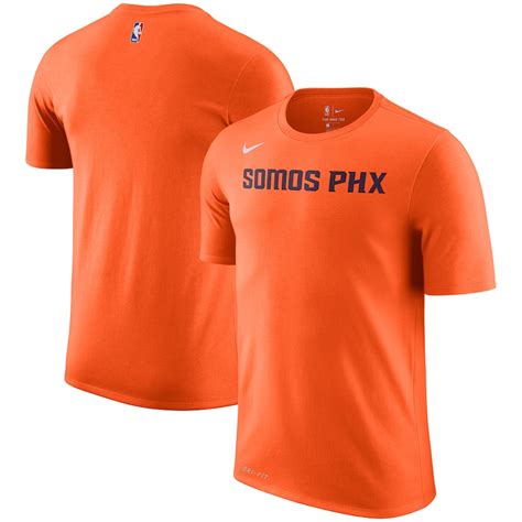 Phoenix Suns Nike City Edition Performance Cotton Essential T Shirt Orange