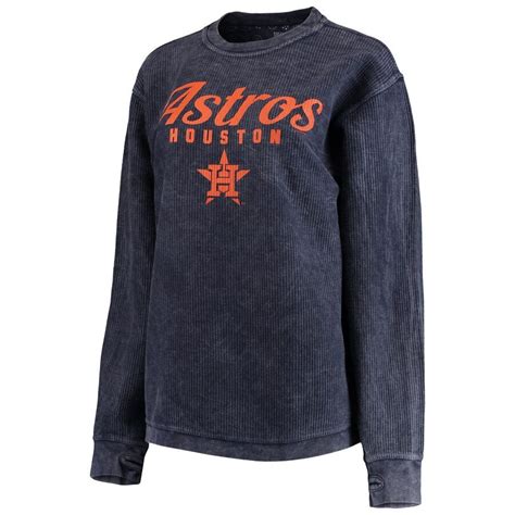 Houston Astros G Iii 4her By Carl Banks Women S Comfy Cord Pullover Sweatshirt Navy With