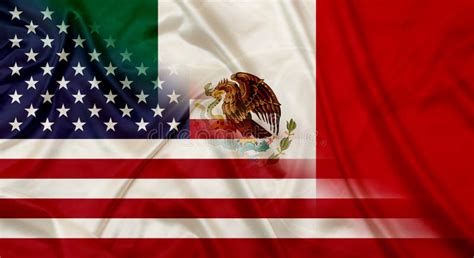 Usa And Mexico Country Flags Stock Photo Image Of Loyalty Flags