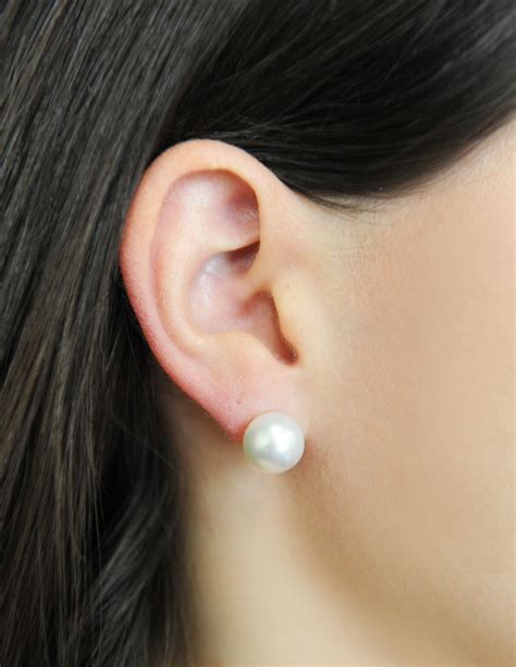 13mm South Sea Pearl Stud Earrings Choose Your Quality
