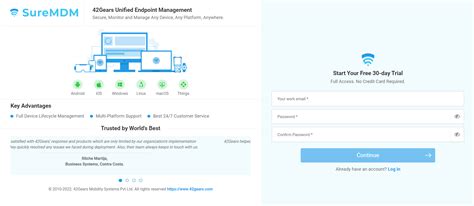 How To Signup For Suremdm 42gears Knowledge Base