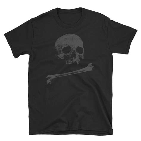 Skull And Bones Shirt Skull Shirt Skeleton T Shirt Short Sleeve Unisex Streetwear T Shirt