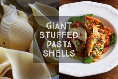 Giant Stuffed Pasta Shells — Days Of Jay