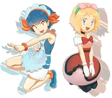 Serena Y Miette Pokemon Personajes Fotos De Pokemon Pokemon